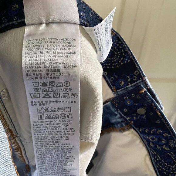 Levi's Women's 525 Straight Leg Medium Wash Mid Rise Elastic Band Jeans Size 32 - Picture 6 of 9